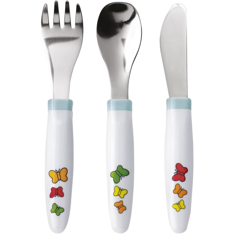 Emsa Set De 3 Couverts Pour Bebe Metal Pas Cher Chez Allobiberons Fr
