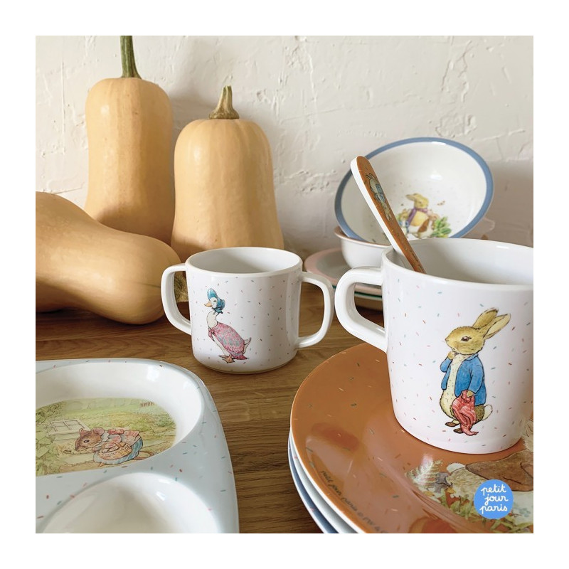 Coffret Repas Enfant 5 Pièces Pierre Lapin Rose Petit Jour Paris - 3