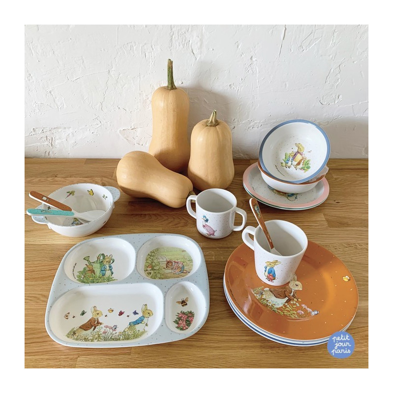 Coffret Repas Enfant 5 Pièces Pierre Lapin Rose Petit Jour Paris - 4