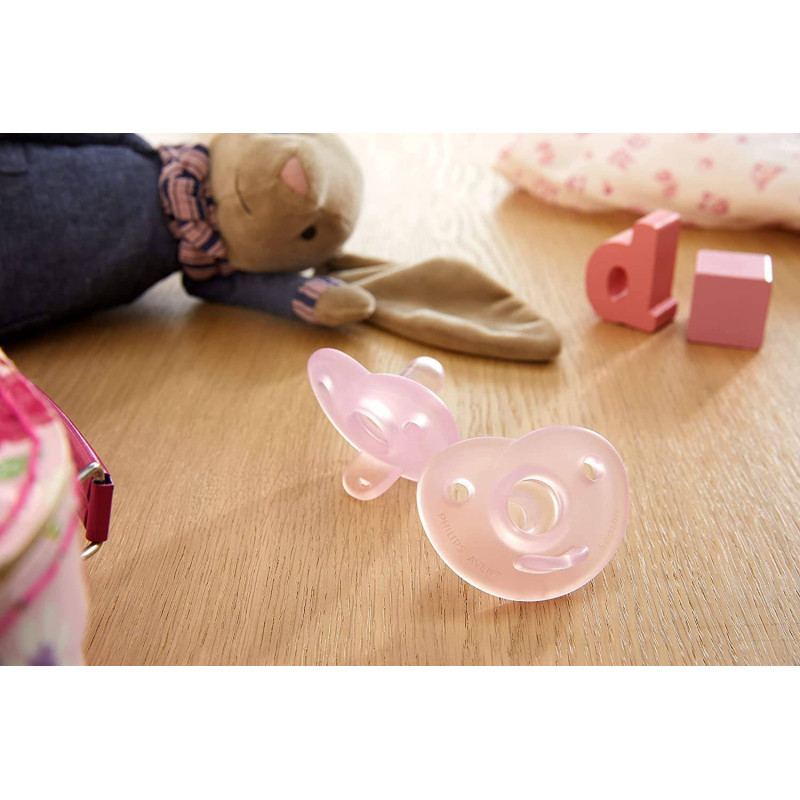Sucettes Avent Soothie Rose Fille 0-6 mois Philips Avent - 4