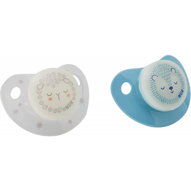 Sucettes Nuk 6-18 mois Nuit et Jour Herisson & mouton Nuk - 5