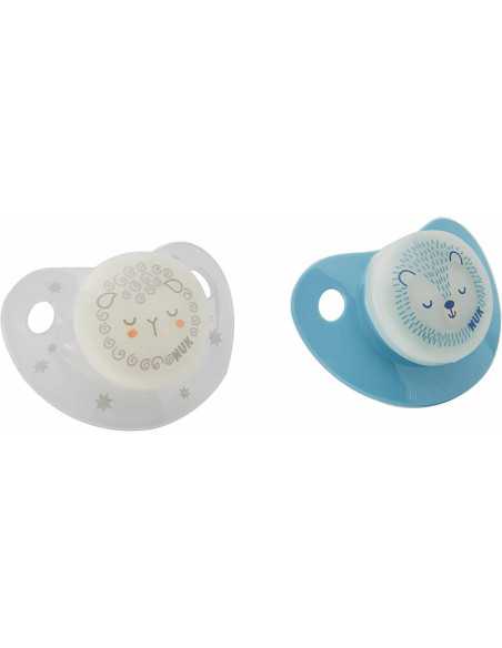 Sucettes Nuk 6-18 mois Nuit et Jour Herisson & mouton Nuk - 5