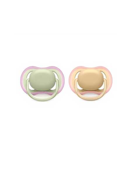 Sucettes Avent Ultra Air 0-6 mois Bleu jaune