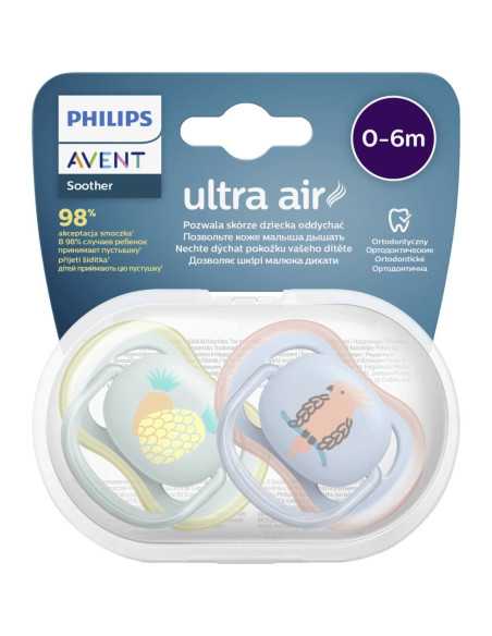 Sucettes Avent Ultra Air 0-6 mois Ananas Cerise