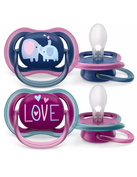 Sucette Avent 18 mois+ ultra air Elephant Love Philips Avent - 3