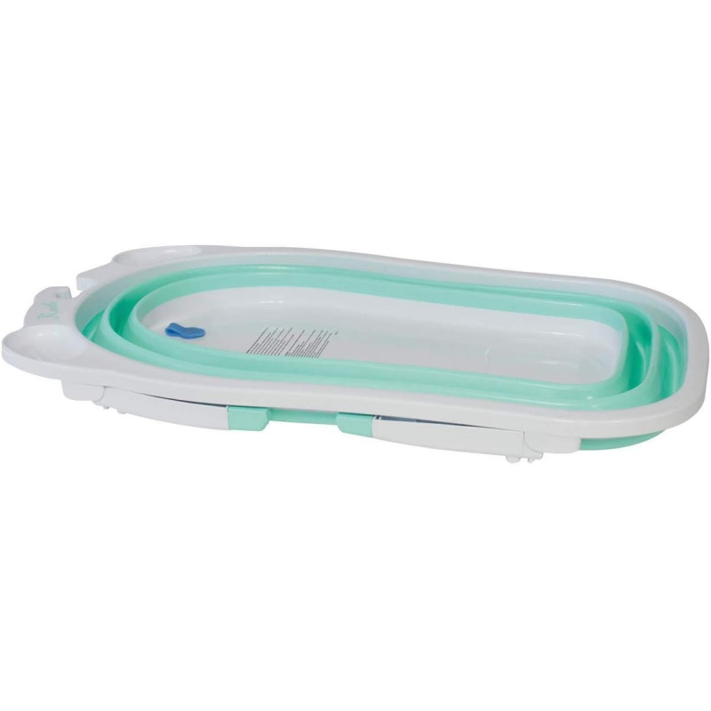 Babysun Baignoire Bébé, Pliable Ultra Compacte Turquoise  - 2