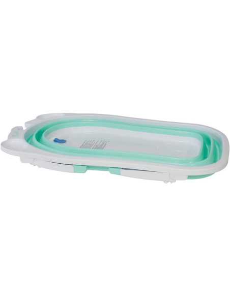 Babysun Baignoire Bébé, Pliable Ultra Compacte Turquoise  - 2