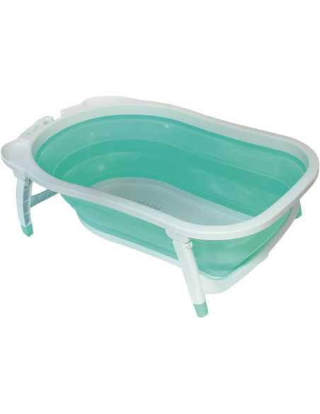 Babysun Baignoire Bébé, Pliable Ultra Compacte Turquoise  - 4