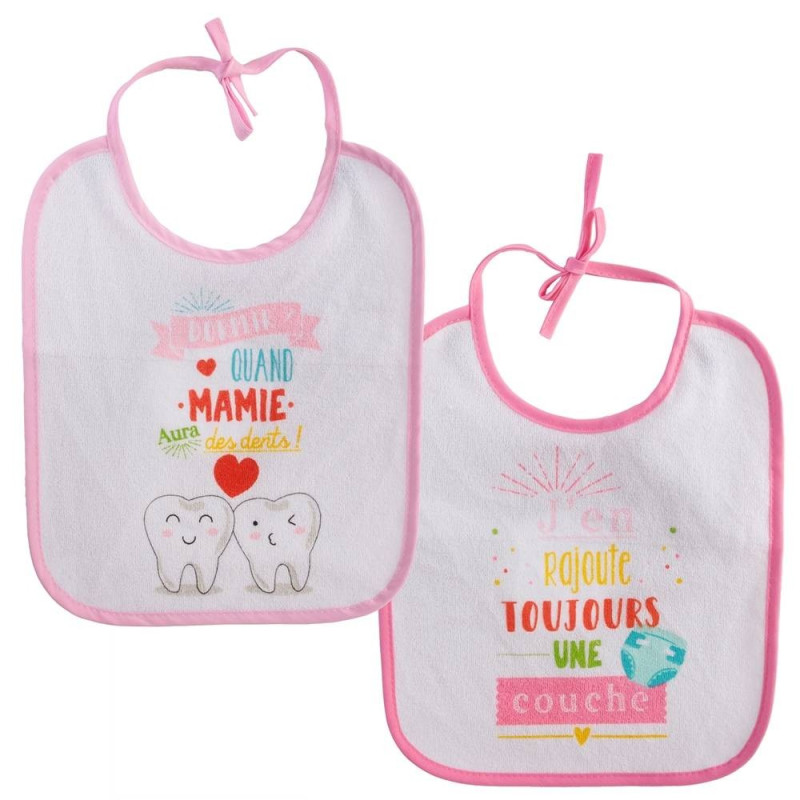 Tom & Zoé -  Lot de 2 bavoirs bébé Tissu Tom & Zoé - 1 2