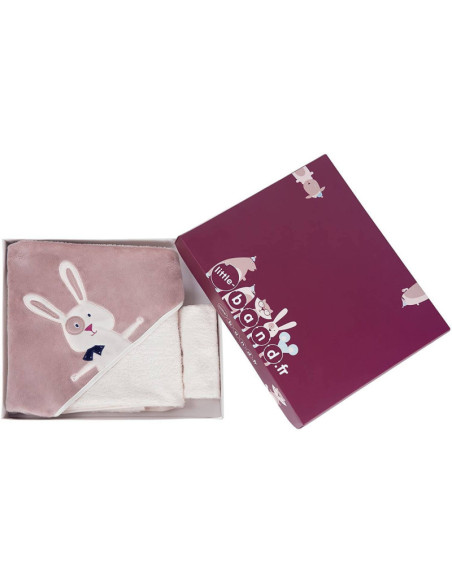 Coffret cadeau de naissance Little-Band Cape parure de bain Philotée