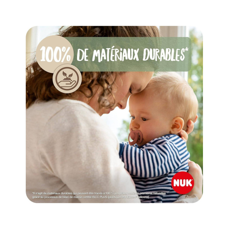 NUK for Nature sucette 18-36 mois Terracotta Latex Nuk - 4