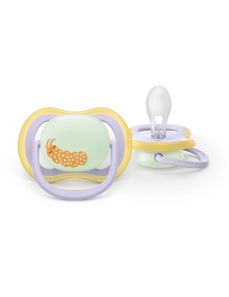 Philips Avent Sucette Nuit Ultra Air 0-6 mois Papillon/Chenille