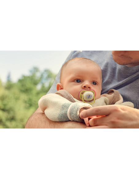Philips Avent Sucette Nuit Ultra Air 0-6 mois Papillon/Chenille