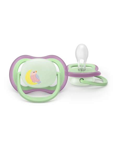 Philips Avent Sucette Nuit Ultra Air 6-18 mois Hibou/Papillon