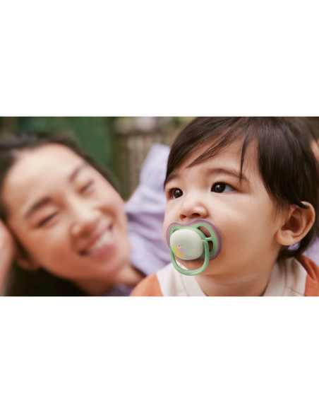 Philips Avent Sucette Nuit Ultra Air 6-18 mois Hibou/Papillon