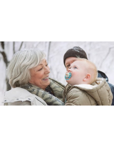 Philips Avent Sucette Nuit Ultra Air 18 mois+ Léopard/Paresseux
