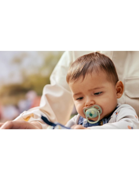 Avent Sucette Ultra Air 6-18 mois Imprimé léopard/Feuilles tropicales