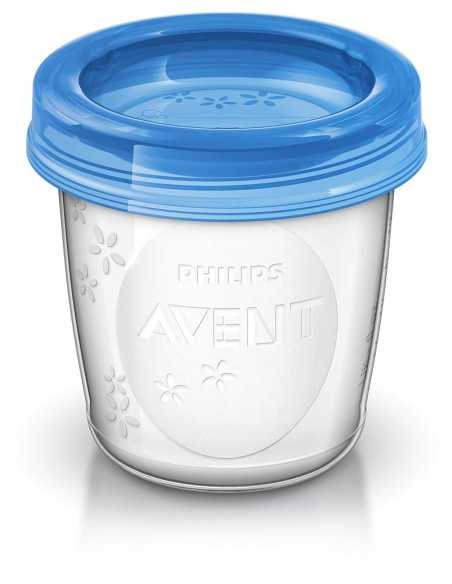 Philips Avent 5 Pots de Conservation avec Couvercles Vissables 180 ml Plastique Philips Avent - 1