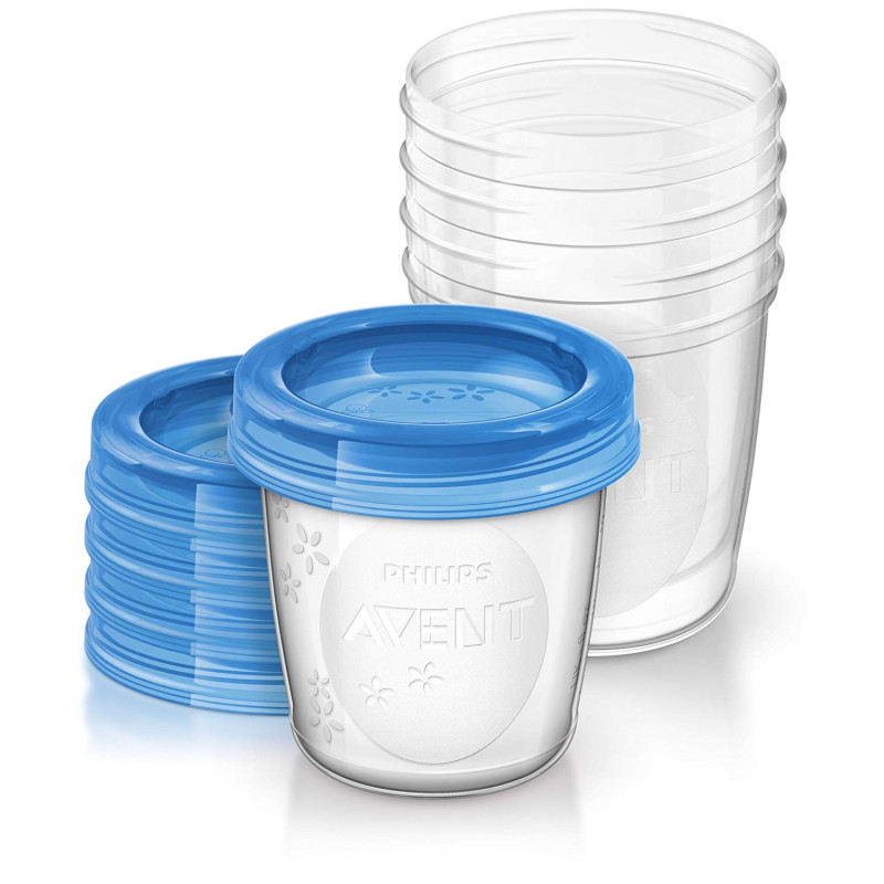 Philips Avent 5 Pots de Conservation avec Couvercles Vissables 180 ml Plastique Philips Avent - 3