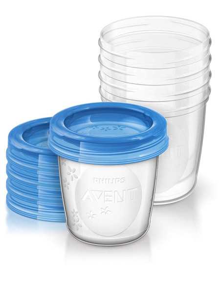 Philips Avent 5 Pots de Conservation avec Couvercles Vissables 180 ml Plastique Philips Avent - 3